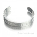 Personnalisé Bracelet Bracelets aluminium alliage bracelets manchette